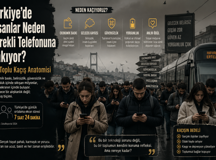 Türkiye’de İnsanlar Neden Sürekli Telefonuna Bakıyor? Bir Toplu Kaçış Anatomisi